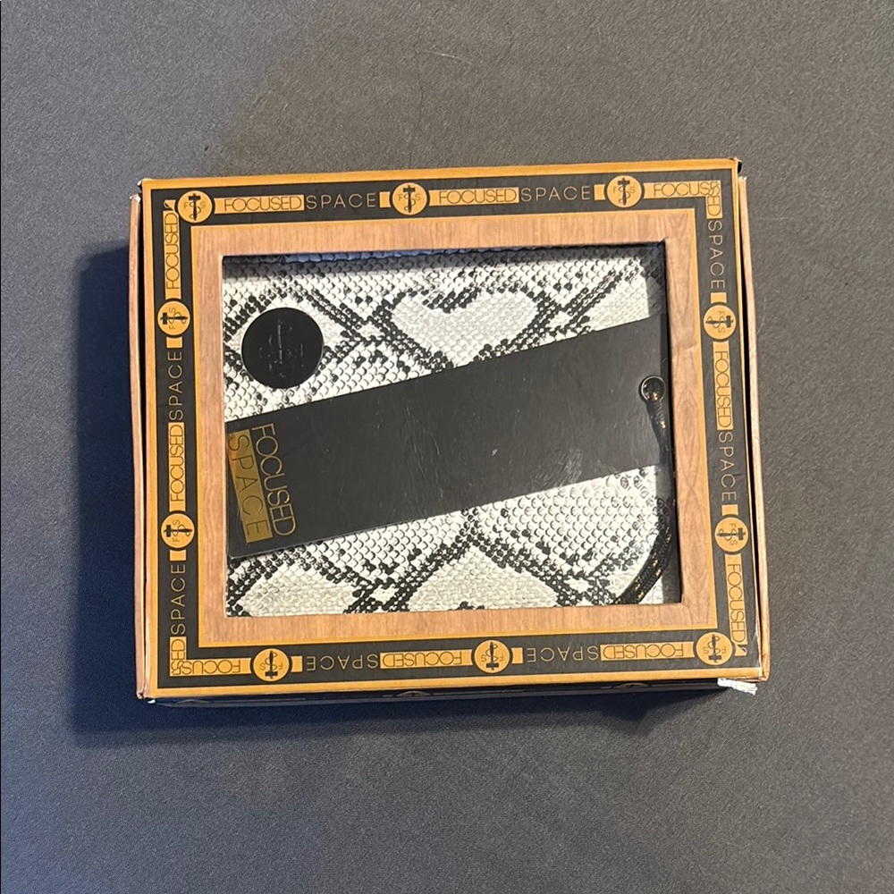 NWT Focused Space Snakeskin Wallet